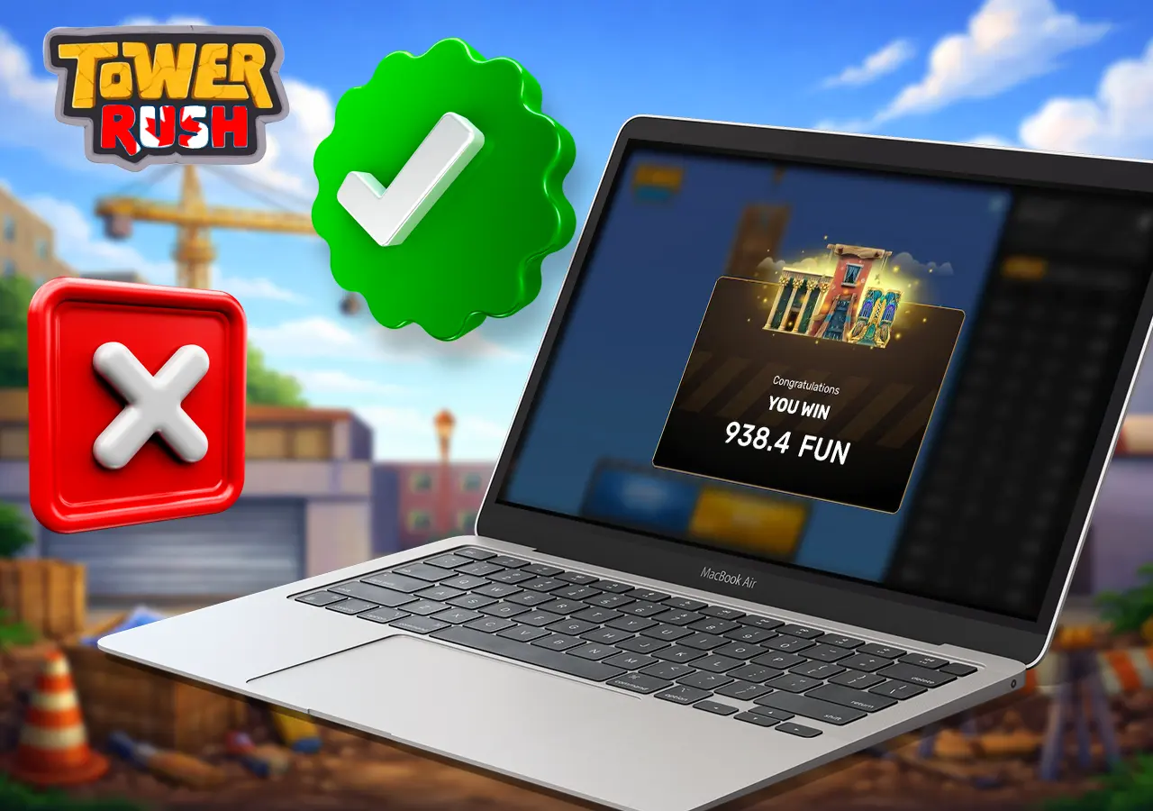 Pros and cons of Tower Rush with a visual comparison of advantages and disadvantages
